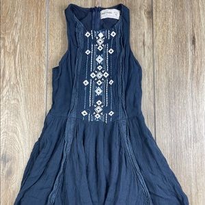 Abercrombie Kids Dress, Girls Navy Blue, Bling  Sundress Size 10